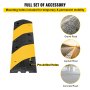2 Channel Rubber Speed Bump Electric Modular Rubber Traffic Driveway Curb Ramp