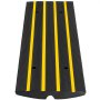 VEVOR Car Driveway Rubber Curb Ramps Heavy Duty 22000lbs Capacity Threshold Ramp 2.5 Inch High Cable Cover Curbside Bridge Ramp for Loading Dock Garage Sidewalk (1-Channel, 1Pack-Curb Ramp)