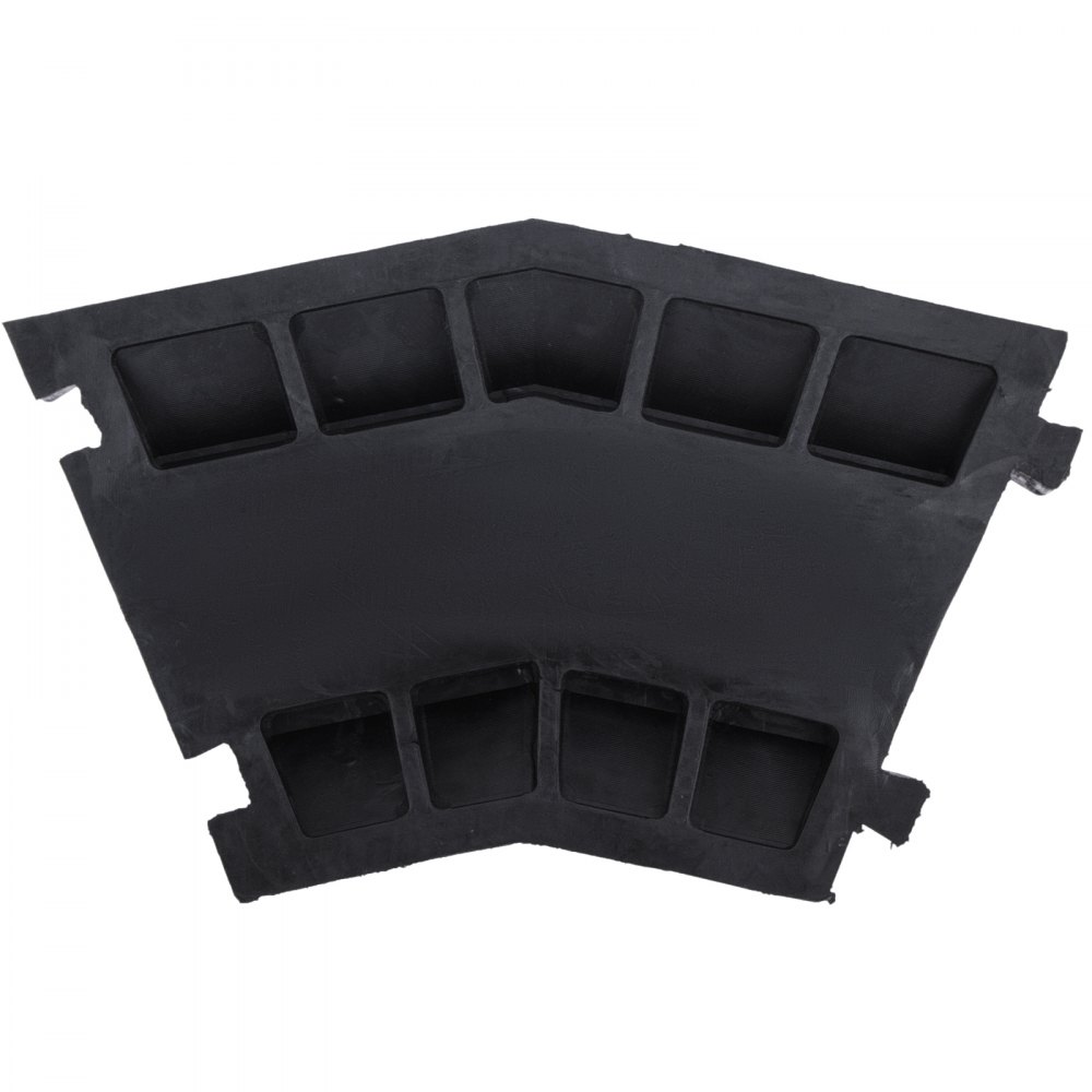 VEVOR 5 Pack Rubber Cable Protector Ramp 45 Left Capacity Pedestrian 2 Channel