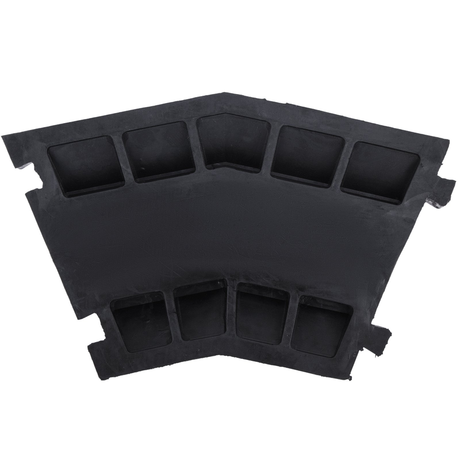 VEVOR 5 Pack Rubber Cable Protector Ramp 45 Left Capacity Pedestrian 2 Channel