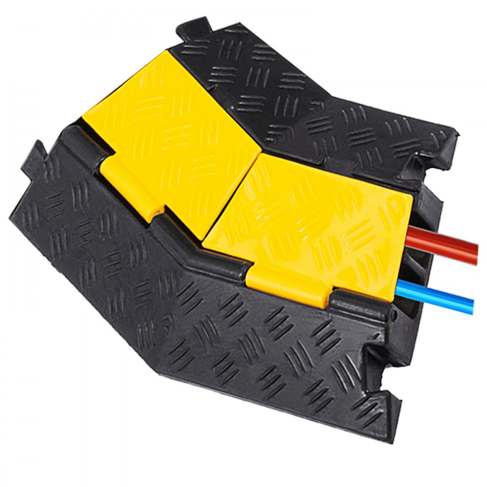 4 Pack Rubber Cable Protector Ramp 45 Cost-effective Pedestrian 2000kg Capacity