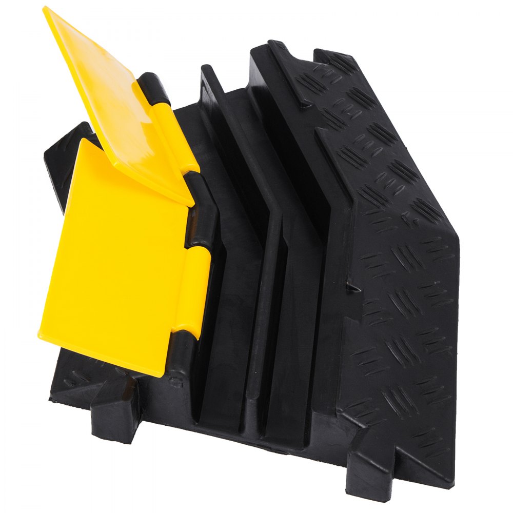 4 Pack Rubber Cable Protector Ramp 45 Cost-effective Pedestrian 2000kg Capacity