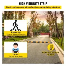 VEVOR 2pcs 6 Feet Rubber Driveway Modular Heavy Duty Speed 72.4 x 12 x 2.4 Inch Cable Protector Ramp for Garage Gravel Roads Asphalt Concrete, 2Pack-6Ft-Speed Bump