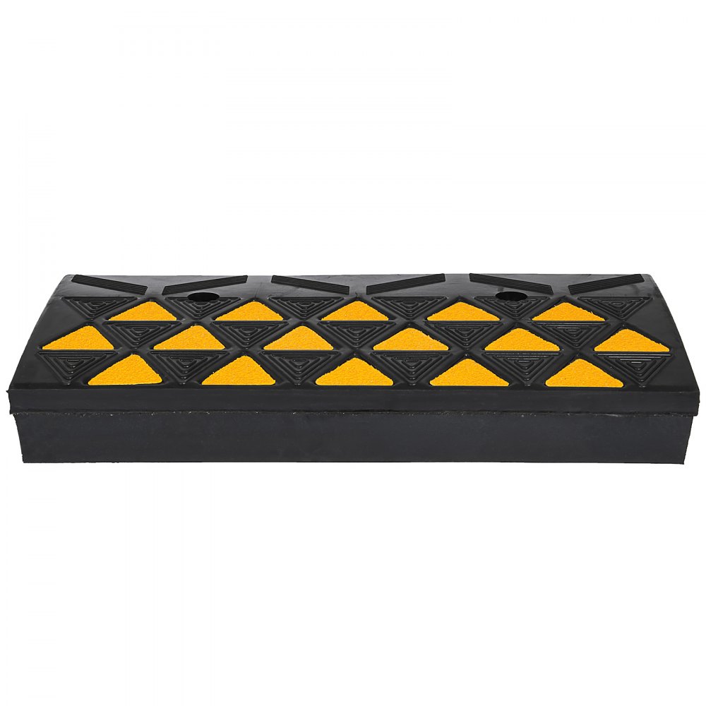 4" Height Heavy Duty Rubber Curb Ramp Load Capacity High Visibility Visible