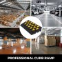 4" Height Heavy Duty Rubber Curb Ramp Load Capacity High Visibility Visible