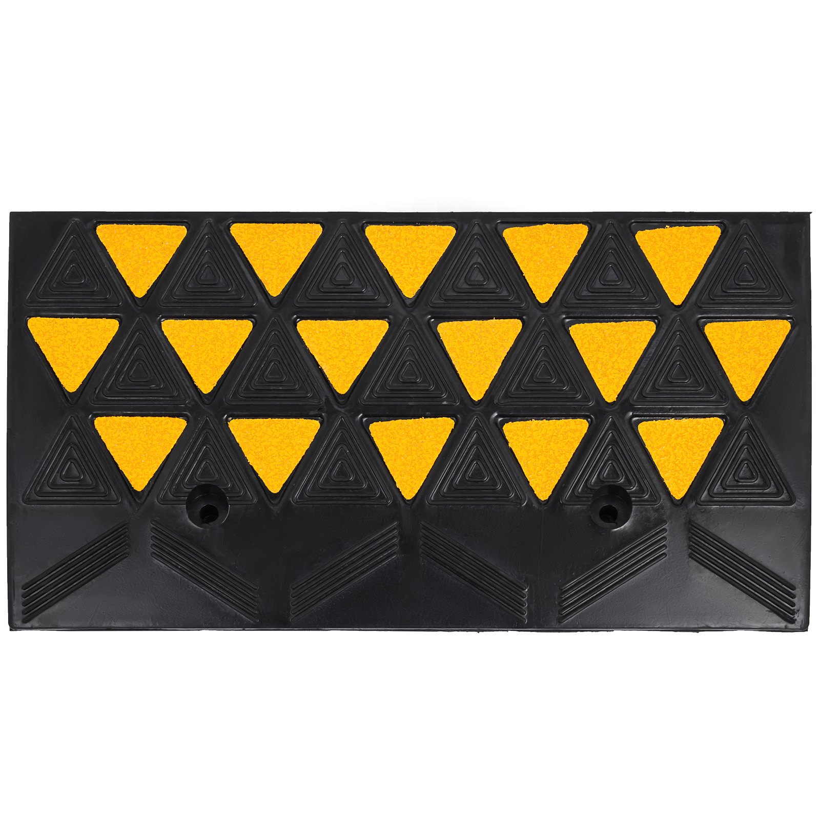 4" Height Heavy Duty Rubber Curb Ramp Load Capacity High Visibility Visible