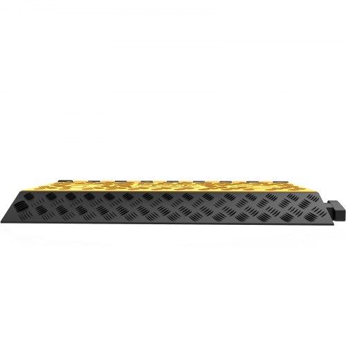 VEVOR 3 Channel Rubber Cable Protector Ramp 2 x 2.3 Inch Channel Heavy Duty Cable Wire Cord Cover Ramp Speed Bump Driveway Hose Cable Ramp Protective Cover