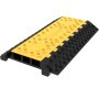 VEVOR cable protector ramps with yellow and black checkered pattern.