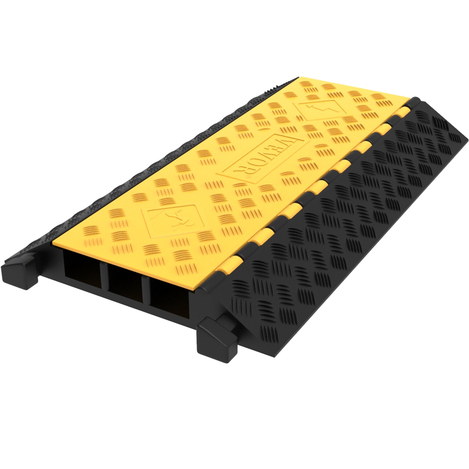 Sweiko 3-Channel Cable Protector Cover 22046-44092 lbs Capacity Heavy-Duty Sweiko 3-Channel Cable Protector Cover 22046-44092 lbs Capacity Heavy-Duty