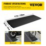 VEVOR Curb Ramp, 1 Pack Rubber Driveway Ramps, Heavy Duty 32000 lbs Weight Capacity Threshold Ramp, 2.6 inch High Curbside Bridge Ramps for Loading Dock Garage Sidewalk, Expandable Full Ramp Set