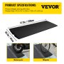 VEVOR Curb Ramp, 1 Pack Rubber Driveway Ramps, Heavy Duty 32000 lbs Weight Capacity Threshold Ramp, 2.6 inch High Curbside Bridge Ramps for Loading Dock Garage Sidewalk， Expandable Full Ramp Set