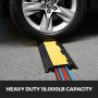 2pcs 5-channel Rubber Cable Protector Ramp Warehouse Vehicle Traffic Speed Bumps