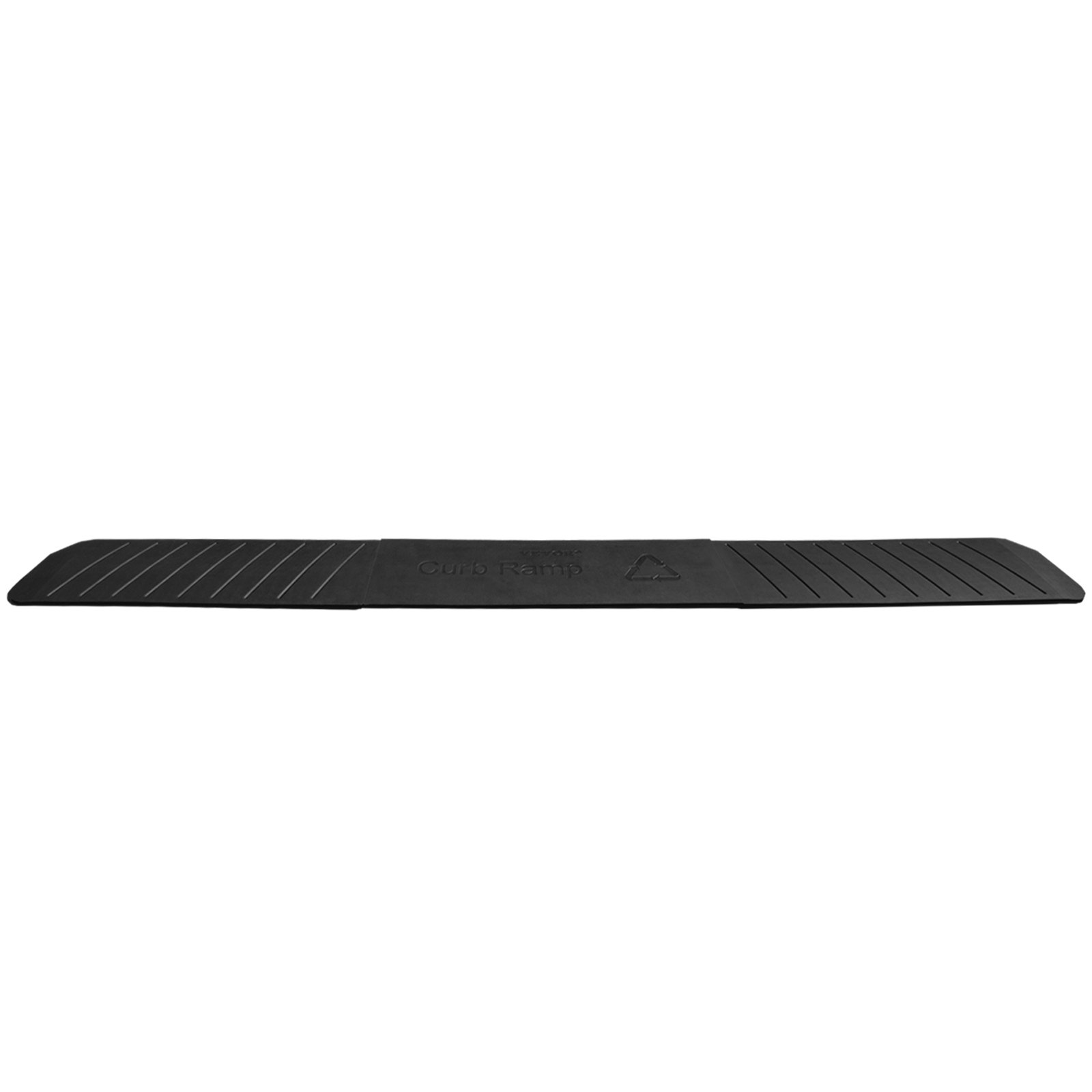 VEVOR Curb Ramp, 2 Pack Rubber Driveway Ramps, Heavy Duty 32000 lbs Weight Capacity Threshold Ramp, 2.6 inch High Curbside Bridge Ramps for Loading Dock Garage Sidewalk, Expandable Full Ramp Set