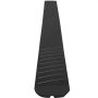 black VEVOR curb ramp with textured surface for enhanced traction and durability.