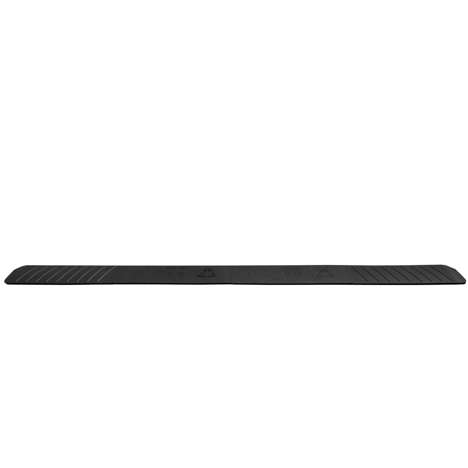 VEVOR curb ramp black with a subtle textured pattern for enhanced traction.