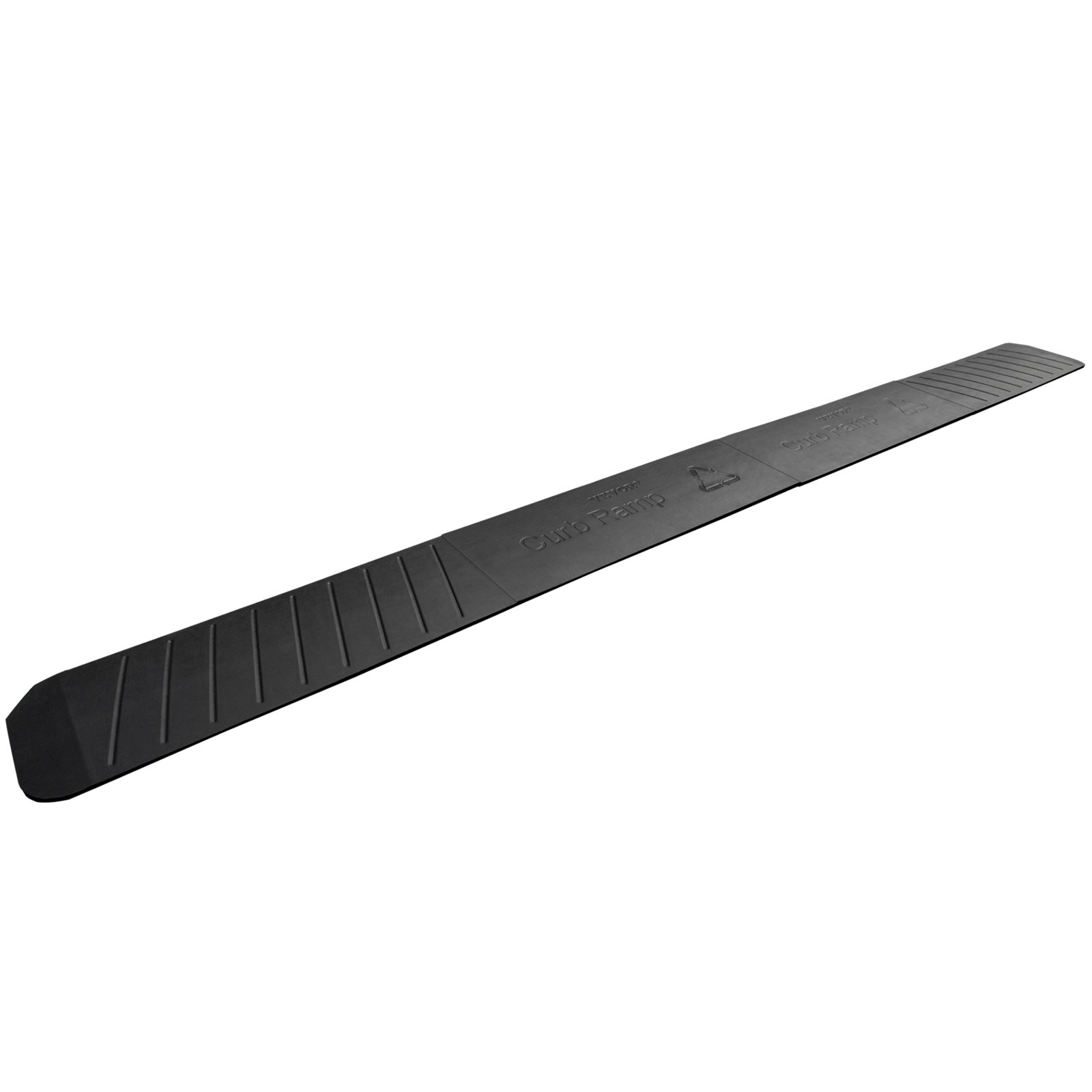 black VEVOR curb ramp with skid-resistant surface, designed for easy curb access.