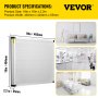 VEVOR Filter Replacement, Active Carbon Air Filter, Ac Filter, High-Efficient Air Filter Replacement Set with Metal Mesh Cover, Compatible for Defend Air HEPA 500 Air Scrubbers (16''x19''x2.2'',1pc)
