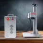 VEVOR Fiber Laser Marking Machine, 30W Compatible with LightBurn, Fiber Laser Engraving Marking Machine with 5.9" x 5.9" Working Area, Solid State Fiber Laser Engraver for Aluminum Steel Jewelry Gold