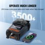 VEVOR Fiber Fusion splejser 6 motorer, kernejustering Fiberoptisk fusionssplejser med 4" digital LCD-skærm, billedlagring, 3 i 1 autofokus optisk fiberholder kløvesæt 5-6s splejsning 9-25s opvarmning