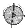 VEVOR Wall Mount Fan, 450 mm Wall Mounted Hanging Fan with IP44-rated Protection, 3-Speed, Long Airflow Distance, Adjustable Rotation Angle, Powerful for Industry, Commercial, Garage, Workshop, Gym