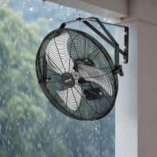 VEVOR 565mm Industrial Wall Mount Fan 3 Speed 4000 CFM Garage Warehouse Fan
