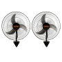VEVOR Wall Mount Fan, 2 PCS 20 inch Oscillating, 3-speed High Velocity Max. 4000 CFM Industrial Wall Fan for Indoor, Commercial, Residential, Warehouse, Greenhouse, Workshop, Basement, Garage,Black