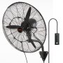 VEVOR 24" oszcilláló fali köd ventilátor fém 3 sebesség 115W