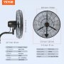 VEVOR wall-mount misting fan shown in gym, pool, patio, and deck setups for versatile cooling solutions.