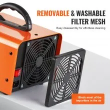 VEVOR Ozone Generator, 12000mg/h Ozone Machine Odor Remover, High Capacity Commercial/Industrial Ozone Generator Machine, Home Air Ionizers Deodorizer with 0-120 min Time Setting for Rooms, Cars, Pets