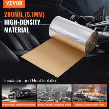 VEVOR Car Sound Deadening Mat, 200 mil 3,3sq.m Automotive Sound Deadener, High Density Foam Sound Deadener Material & Heat Barrier, Double Layer Waterproof Structure Acoustic Insulation Mat