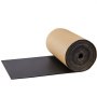 VEVOR car sound deadening mat, black rolled mat, partially unrolled, with beige protective layer.