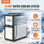 VEVOR Industrial Water Chiller, 9.4HP 16 Gal Air-Cooled Industrial Water Chiller, 15,100 Kcal/h Cooling Capacity with Finned Condenser Micro-Computer Control 60L Water Tank, for Cooling Water