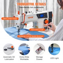 Industrial Lockstitch Sewing Machine Lockstitch 550W Servo Motor and Table Stand