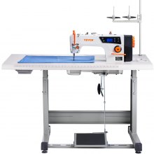 Industrial Lockstitch Sewing Machine Lockstitch 550W Servo Motor and Table Stand
