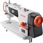 VEVOR Industrial Sewing Machine, 550W Heavy-duty Lockstitch Sewing Machine with Servo Motor Table Stand, Electro-mechanization Intelligent Start-stop, 0-5mm Industrial Straight Stitch 5000s.p.m