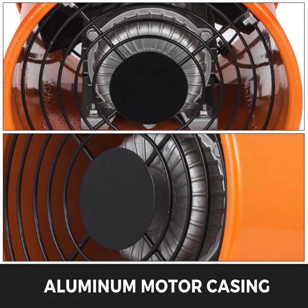 200mm Industrial Extraction Fan Ventilator Blower--1500m³/h Spray Paint Workshop