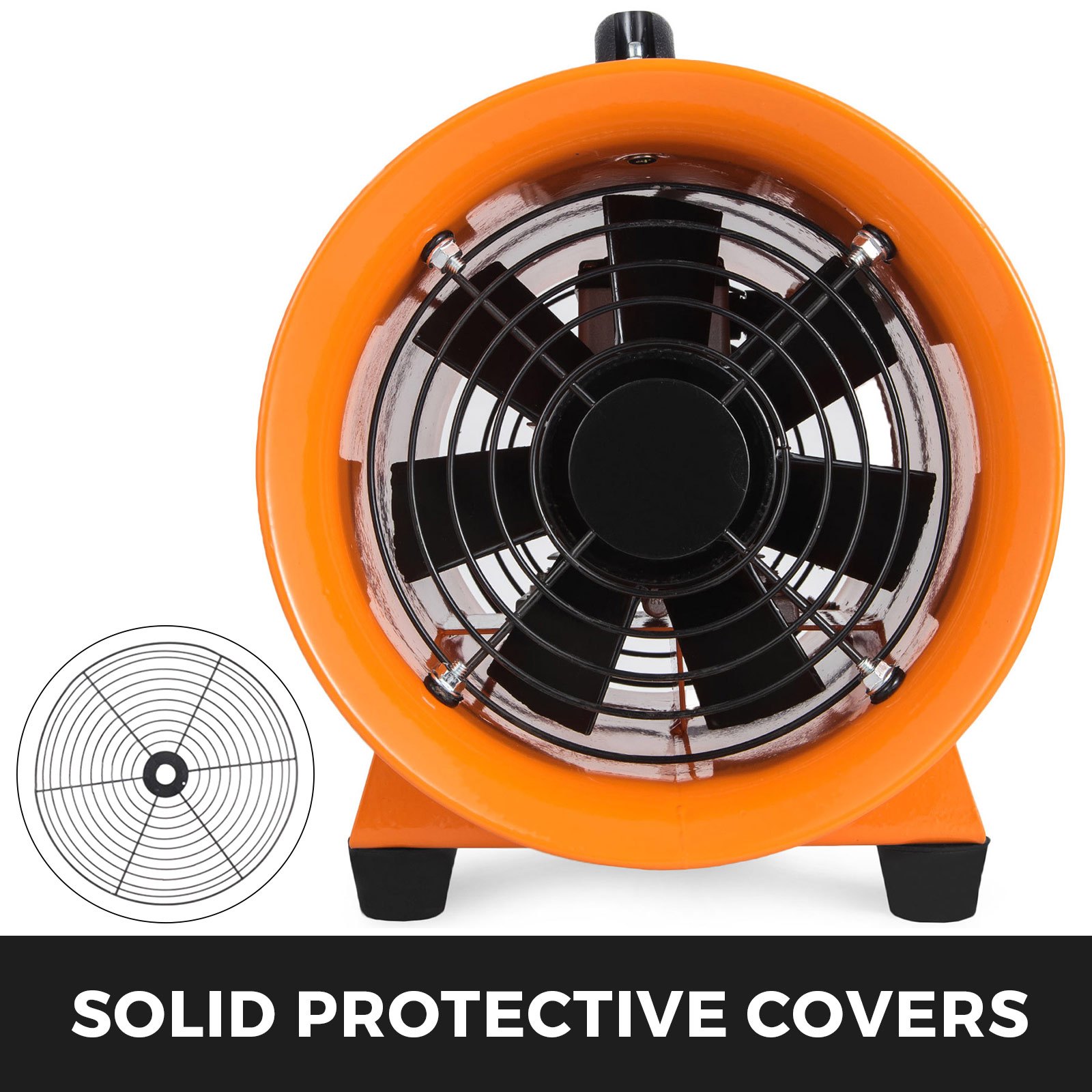 200mm Industrial Extraction Fan Ventilator Blower--1500m³/h Spray Paint Workshop