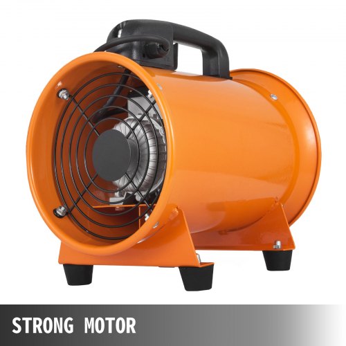 8'' Extractor Fan Blower Portable W/5m Duct Hose Exhaust Ventilator Rubber Feet