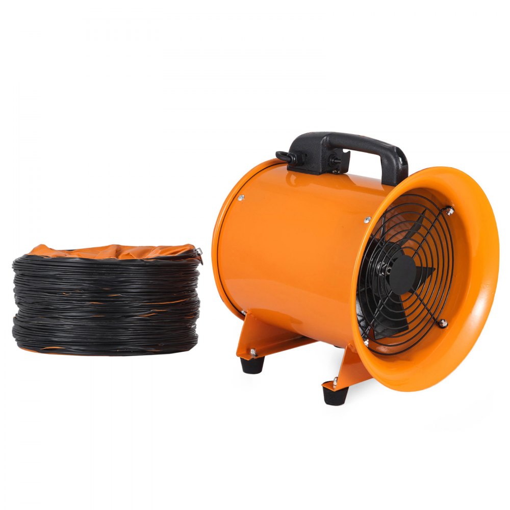 200mm Industrial Extraction Fan w/5m Hose Ventilator Blower Spray Paint Workshop