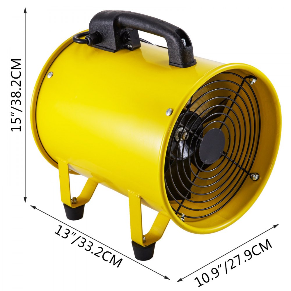 10" Extractor Fan Blower Portable Ventilator Industrial Air Double Speed 320w
