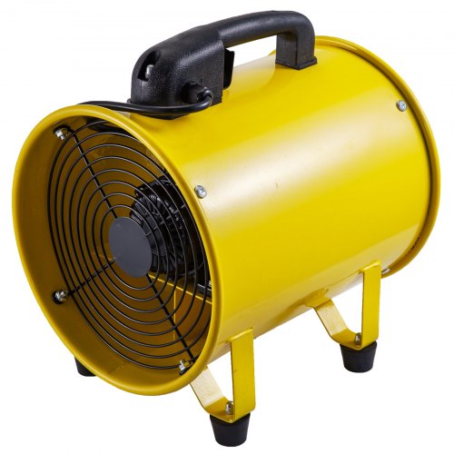 VEVOR Portable Ventilator 10”Portable Ventilation Fan 1750-2800m3/h Utility Blower Explosion Proof Fan 320W Confined Space Fan w/10M Blower Hose Cylinder Fan for Factories Ventilation Blower
