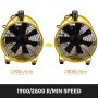 10" 250mm Portable Ventilation Fan Ventilator Axial Blower 1900/2800r/min Speed