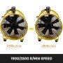 VEVOR 250mm Industrial Extraction Fan 2 Speed 5m Ventilator Blower Spray Paint