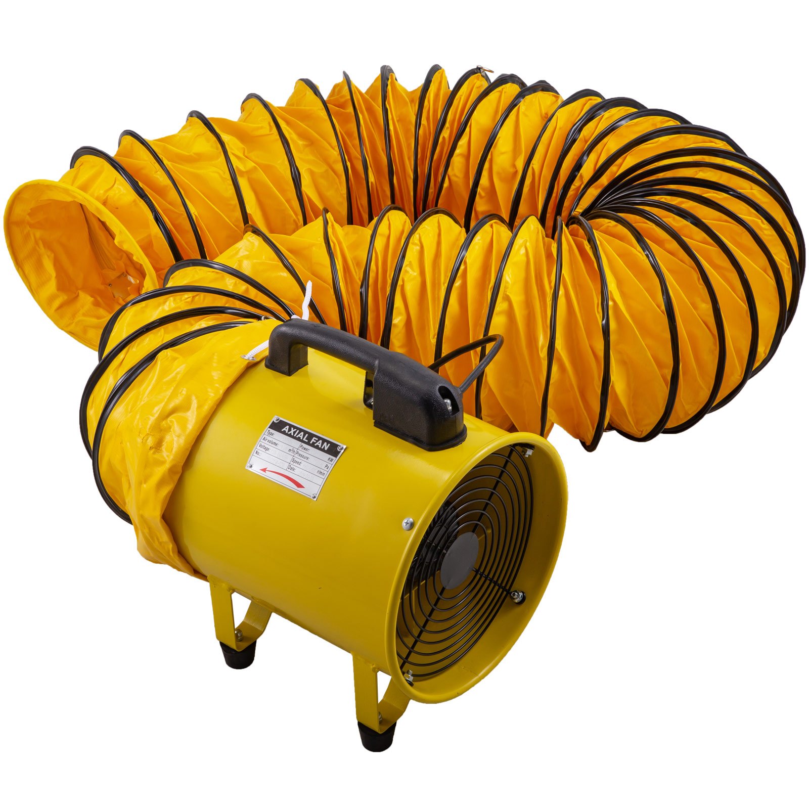 VEVOR 250mm Industrial Extraction Fan 2 Speed 5m Ventilator Blower Spray Paint