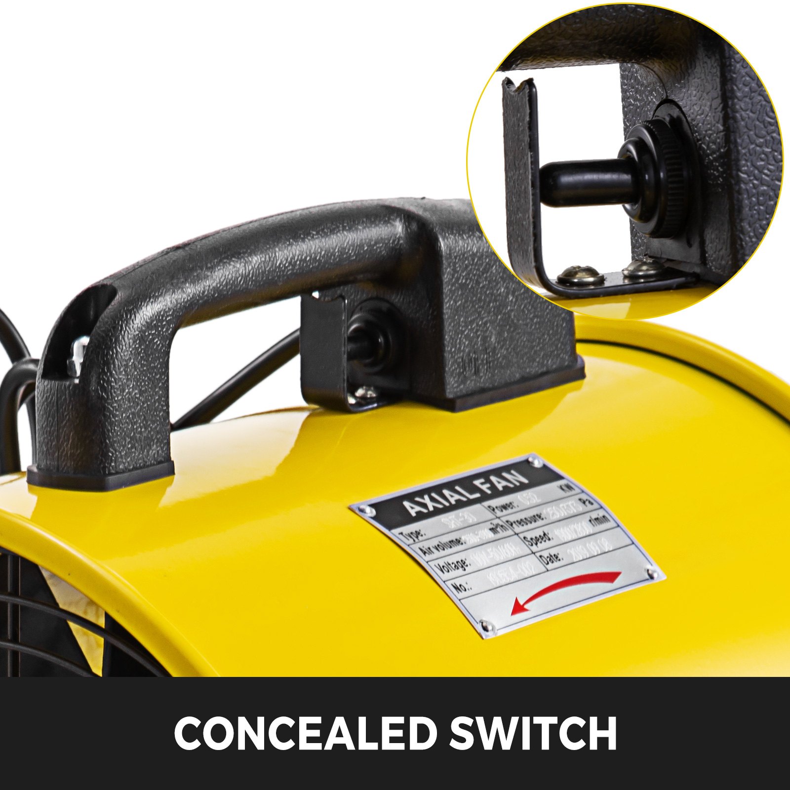 30cm Industrial Extraction Fan 2 speed Ventilator Blower Spray Paint Workshop