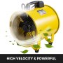 12'' Industrial Extraction Fan 2 speed 5m Ventilator Blower Spray Paint Workshop