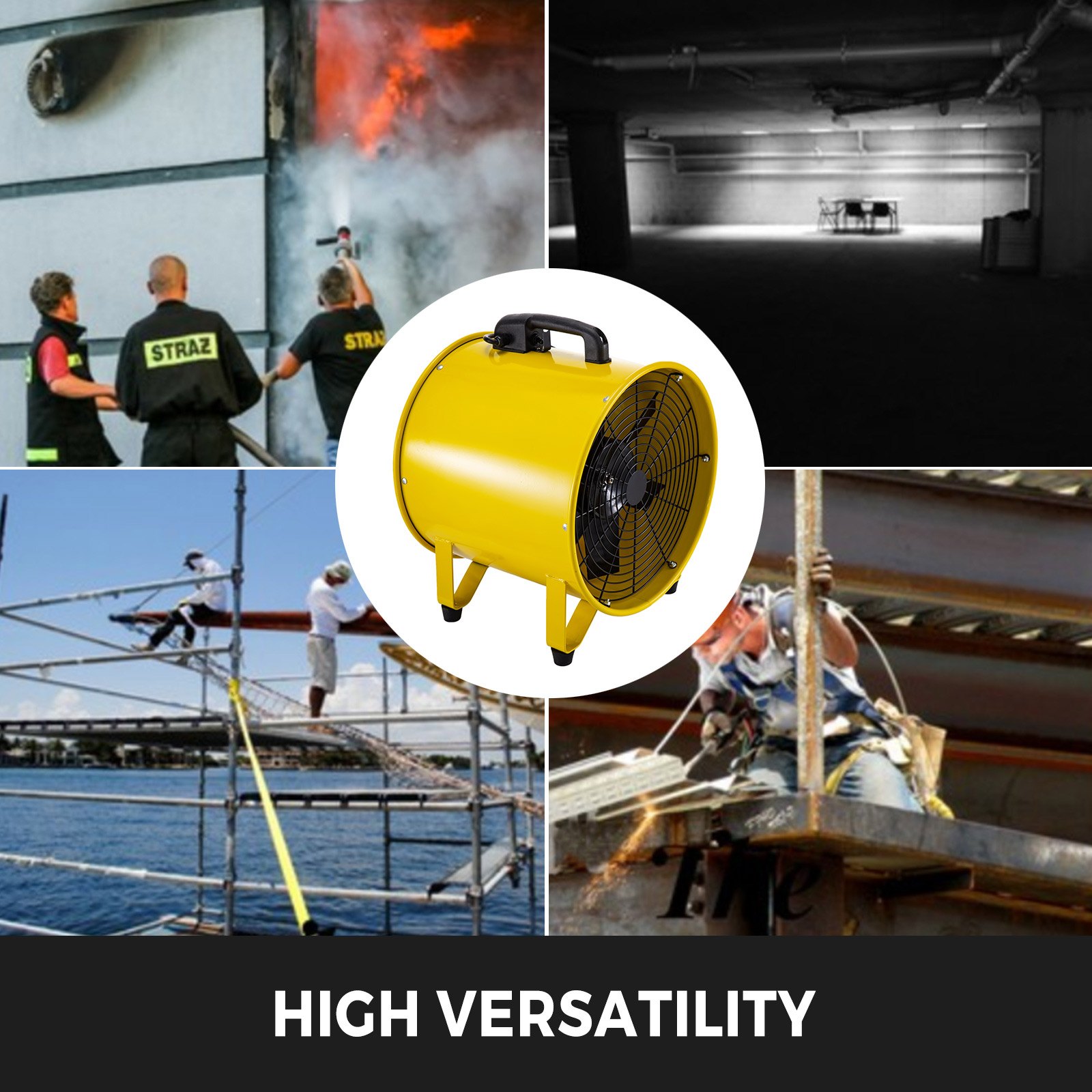 400mm Industrial Extraction Fan 2 speed Ventilator Blower Spray Paint Workshop