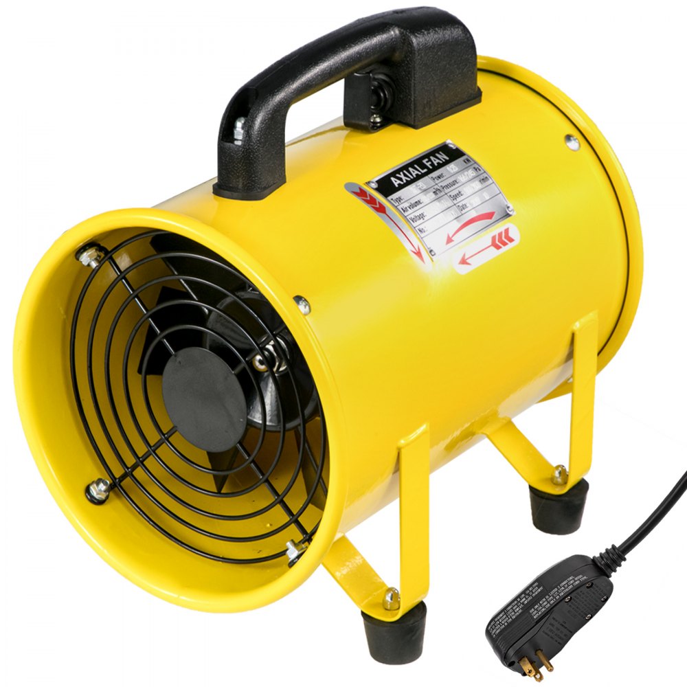 8" Extractor Fan Blower Portable Ventilator Industrial Air Double Speed 230w