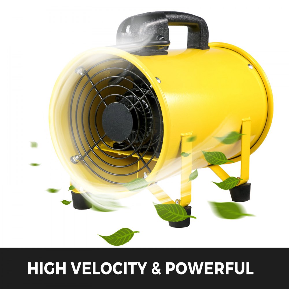 200mm Industrial Extraction Fan 2 speed 5m Ventilator Blower Paint Workshop