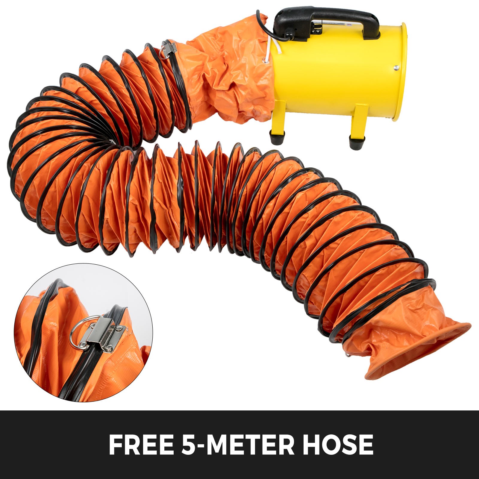 200mm Industrial Extraction Fan 2 speed 5m Ventilator Blower Paint Workshop